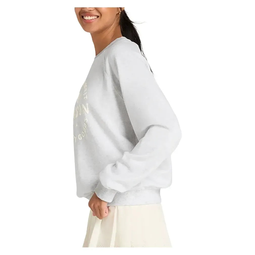 Women's Classic Crew Tennis Sweatshirt Cloud Heather