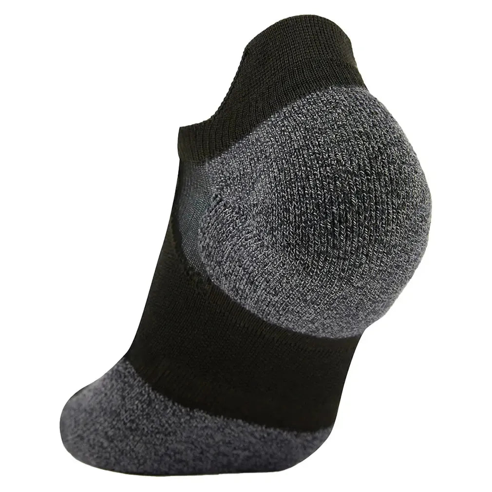 Experia Techfit Light Cushion No Show Tab Rocket Grip Socks Black Solid