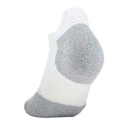 Experia Techfit Light Cushion No Show Tab Rocket Grip Socks White
