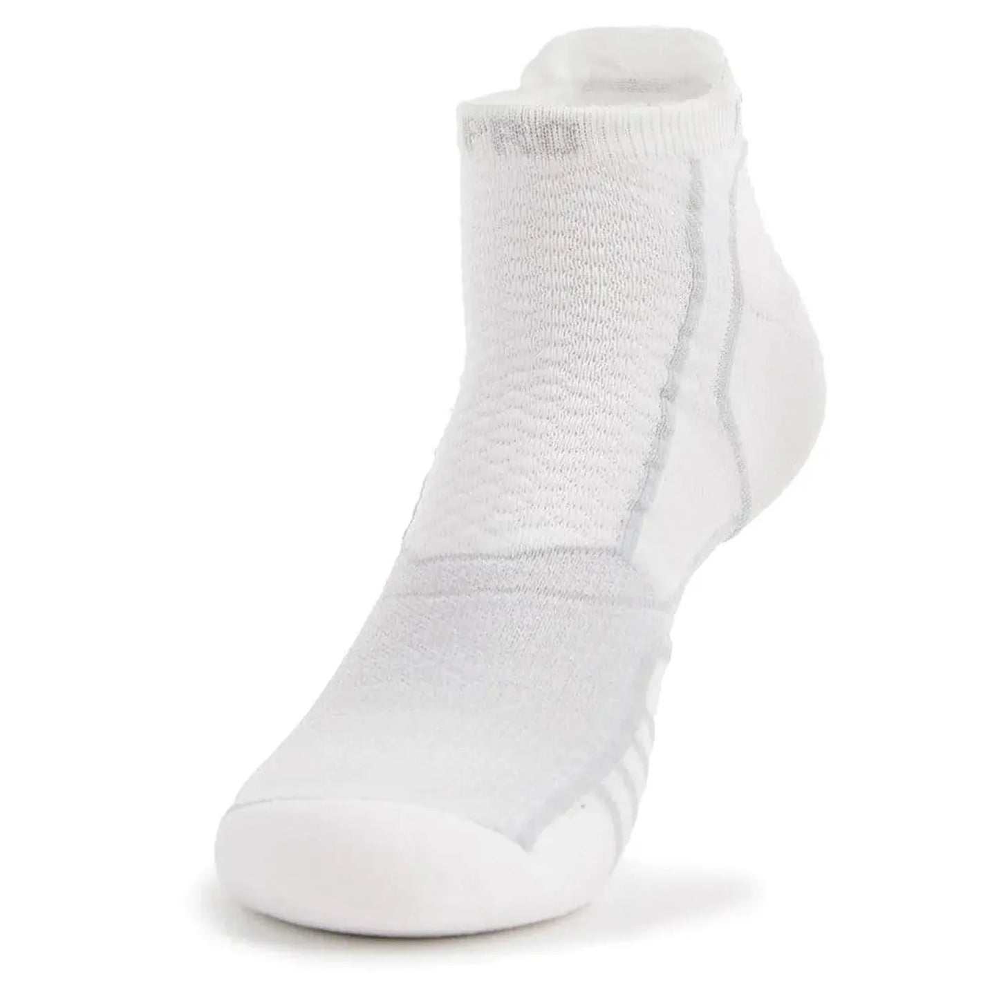 Experia Ultra Light Cushion No Show Tab Tennis Socks White-Socks-Thorlo-XPTU01-100-1-Tennis Express