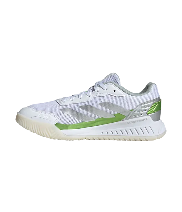 Padel Shoes Adidas Courtquick Blanco/Verde Mujer 2025