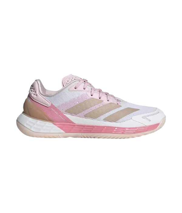 Padel Shoes Adidas Defiant Speed 2 White Perla/Rosa Mujer 2025