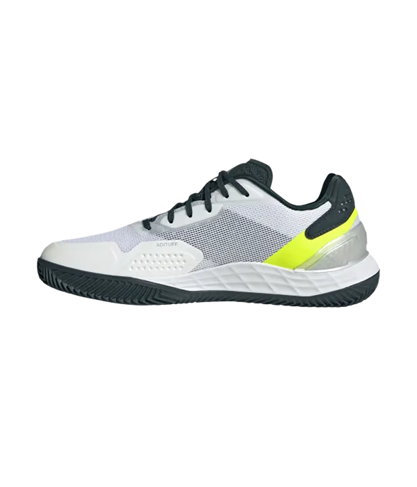 Padel Shoes Adidas Defiant Speed 2 M CL Blanco/Amarillo fluor 2025