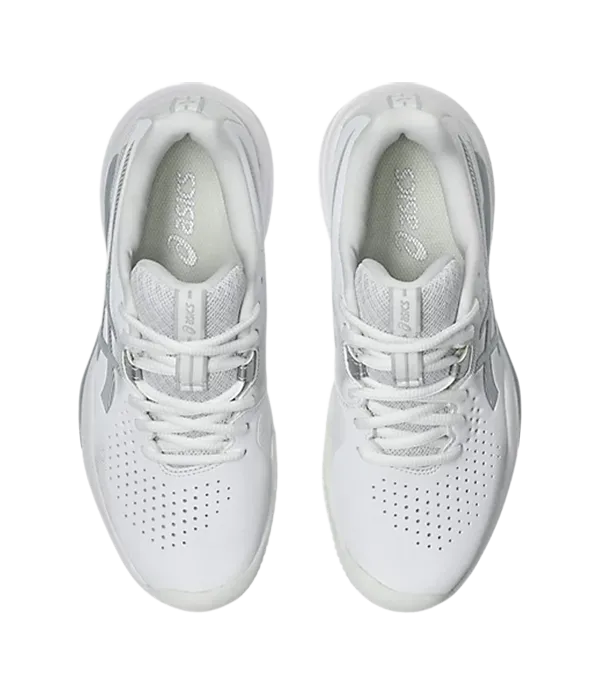 Padel Shoes Asics Challenger 15 Clay Mujer White/Pure Silver 2025