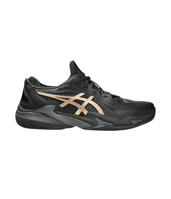 Padel Shoes Asics Court FF 3 Novak Clay Night Energy Black/Prism Gold 2025
