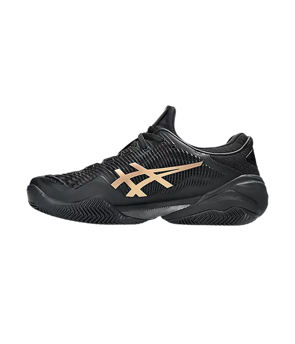 Padel Shoes Asics Court FF 3 Novak Clay Night Energy Black/Prism Gold 2025
