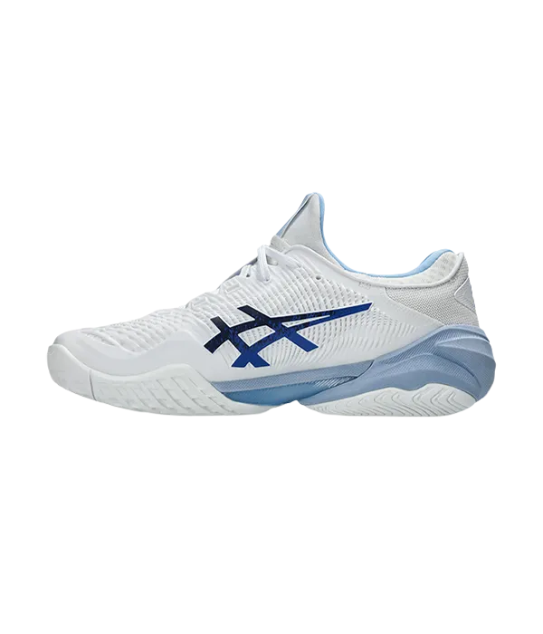 Padel Shoes Asics Court FF 3 Novak Clay White/Tuna Blue