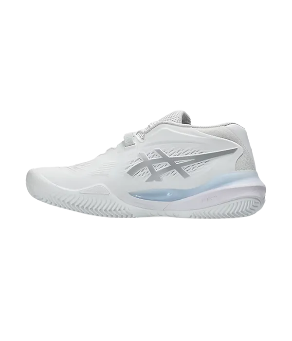 Padel Shoes Asics Gel-Resolution X Clay White/Pure Silver Mujer 2025