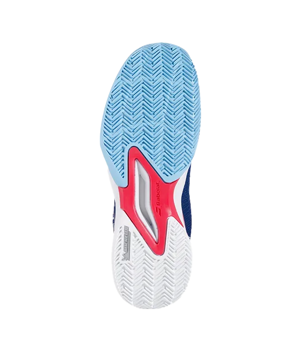 Padel Shoes Babolat Jet Premura 2 Junior Boy Blue/Poppy Red