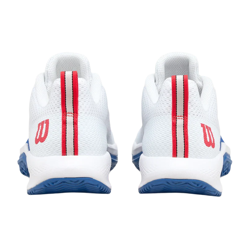 Padel Shoes Wilson Rush Pro Lite White/Deja Vu Blue /Wilson Red 2025