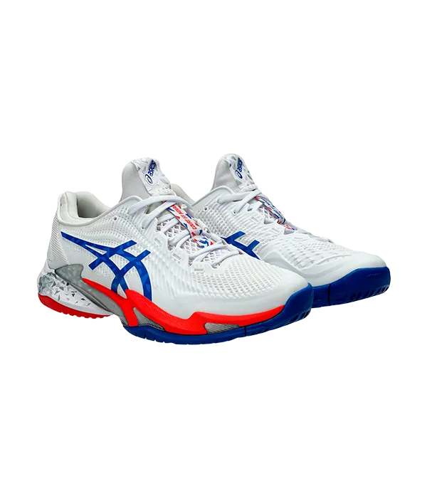 Padel Shoes Asics Court FF 3 Novak Clay White/Asics Blue