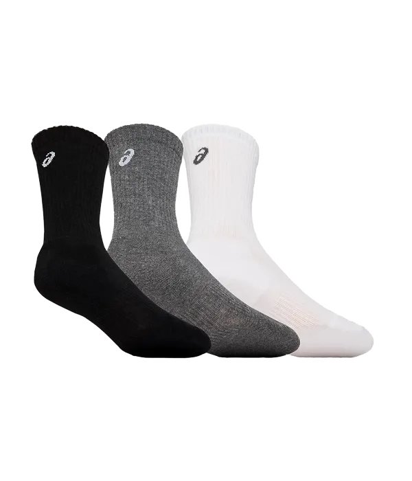 Socks Asics Crew (Pack x 3) White / Negro / Gris