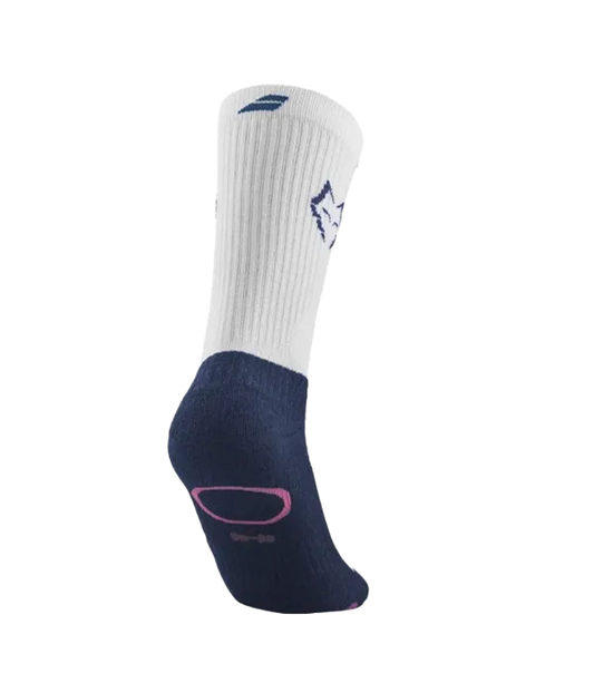 Socks Babolat Largos Mid-Calf Juan Lebron White/Estate Blue 2025
