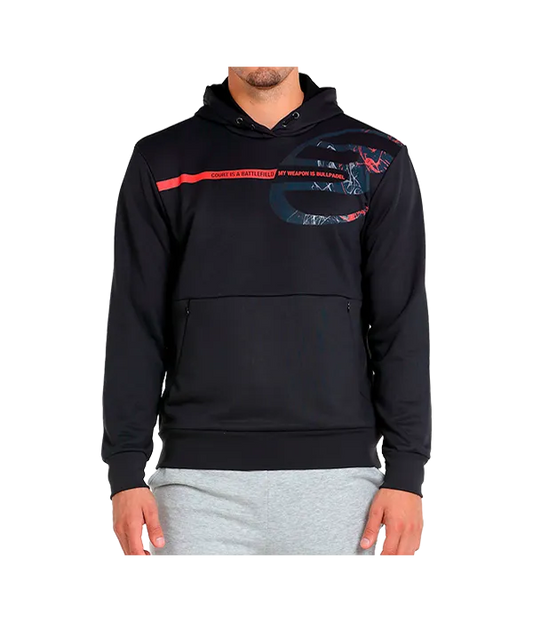 Sudadera Bullpadel Baiona Negro