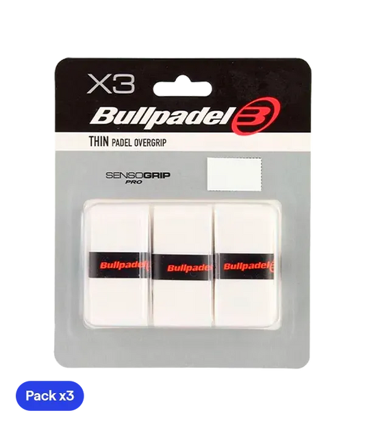 Overgrips Bullpadel GB1603 Thin White (Pack x3)