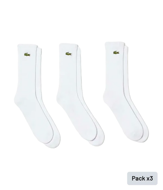 Socks Lacoste Sport (X3) Blanco