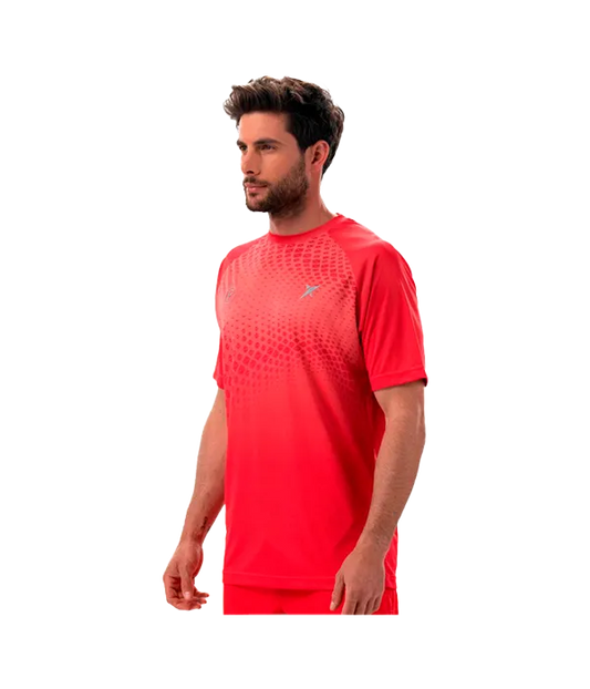 Camiseta Drop Shot Benara Lima Rojo