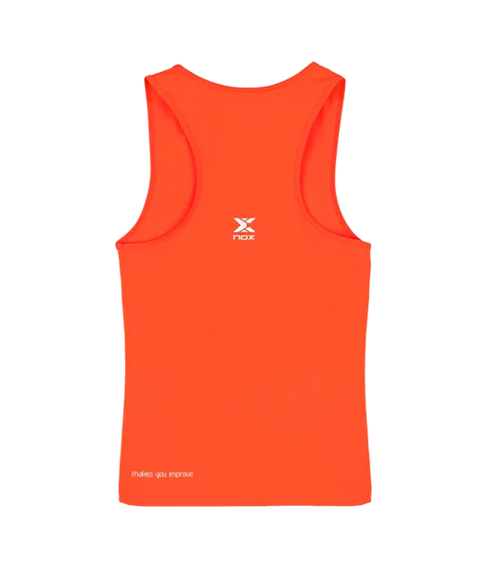 Camiseta Tirantes NOX Team Fit Mujer Rojo