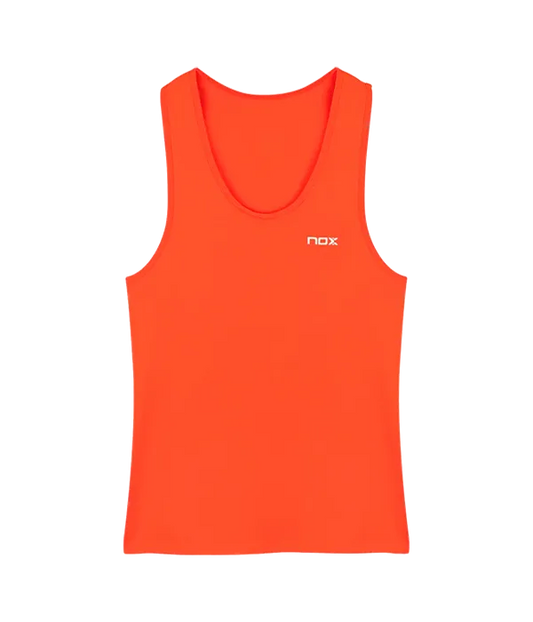 Camiseta Tirantes NOX Team Fit Mujer Rojo