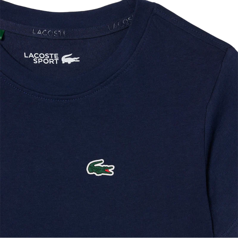 Camiseta Lacoste Ultra Dry Azul Marino Junior 2025