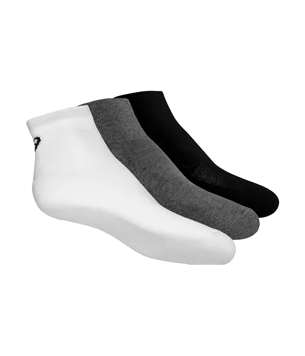 Socks Asics Quarter (Pack x 3) White / Negro / Gris