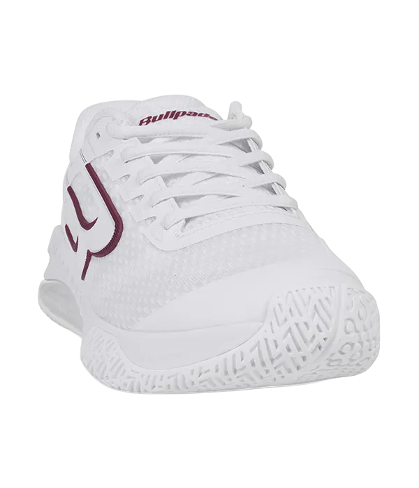 Padel Shoes Bullpadel Elite 25I Mujer Blanco/Granate 2025