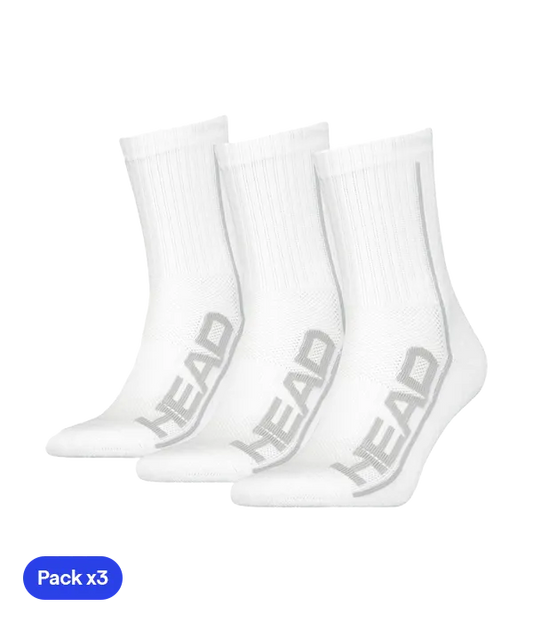 Socks HEAD Performance Crew White 2025 (Pack x3)