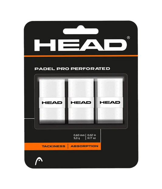 Overgrips HEAD Padel Pro Perforated White (Pack x3)
