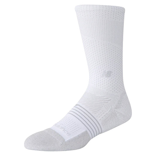 Unisex Pro Tennis Crew Socks 1 Pair White-Socks-New Balance-White-S, [current_file_name-Tennis Express