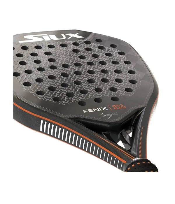 Siux Fenix Pro 5 Black 2025 Leo Augsburger Padel Racket