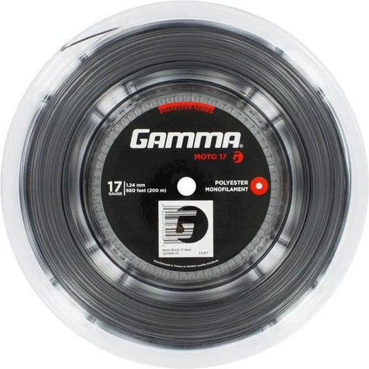 Moto 17G Tennis String Reel Black-Strings-Gamma-, [current_file_name-Tennis Express