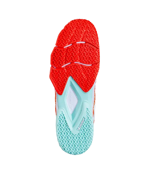 Padel Shoes Babolat Movea Tangerine Tango/White
