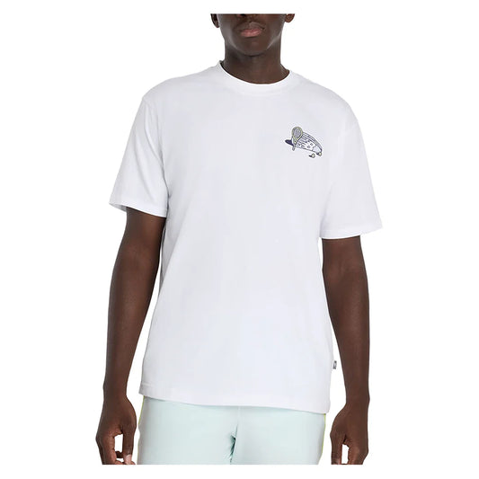 Men's Graphic Tennis T-Shirt White-Apparel-New Balance-mt61a99zwt-Tennis Express
