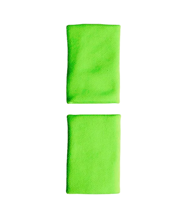 Wristbands Adidas Larga Logo Pequeño 2025 Verde (Pack x 2)