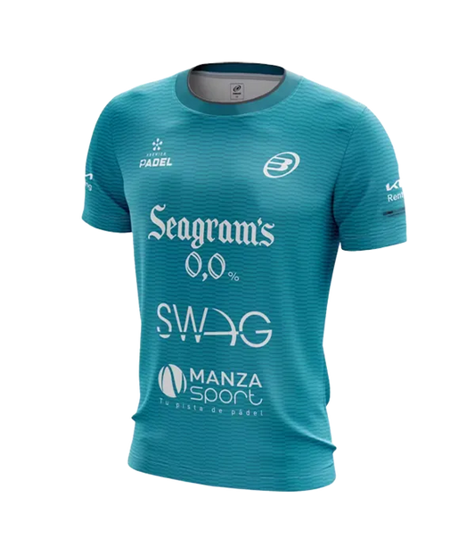Camiseta Bullpadel Meira Paquito Navarro Turquesa 2025