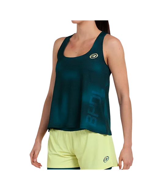 Camiseta Bullpadel Oidio Mujer Verde Pato
