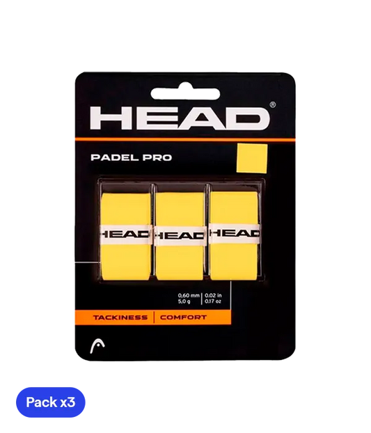 Overgrips HEAD Padel Pro Amarillo (Pack x3)