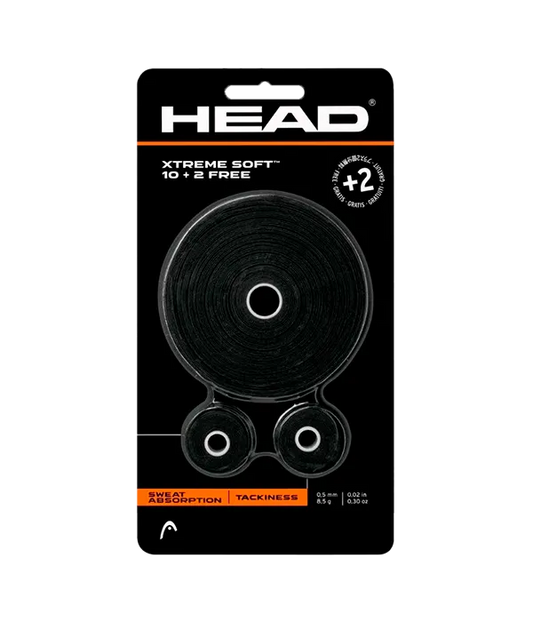Overgrip HEAD XtremeSoft 10 + 2 Negro