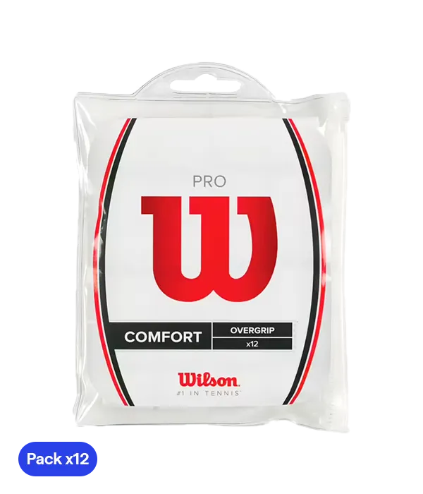 Overgrips Wilson Pro Comfort White (Pack x12)