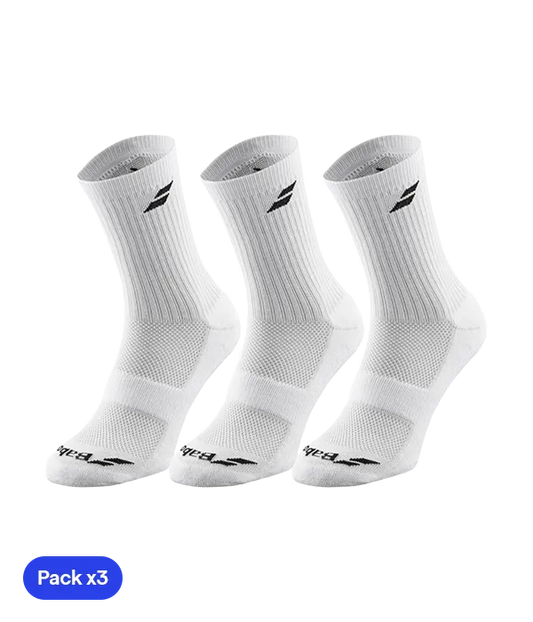 Socks Babolat White Junior (Pack x3)