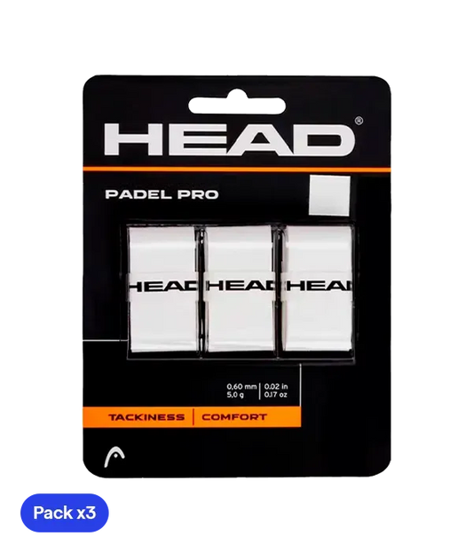 Overgrips HEAD Padel Pro White (Pack x3)