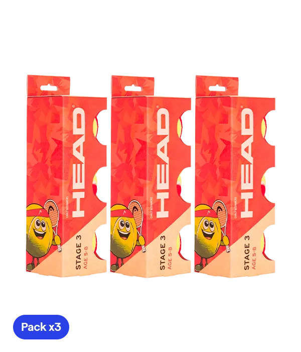 Balls  HEAD Stage 3 (5/8 años) (Pack x3)