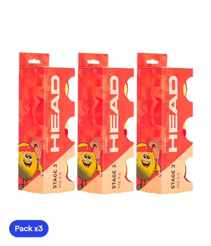 Balls  HEAD Stage 3 (5/8 años) (Pack x3)