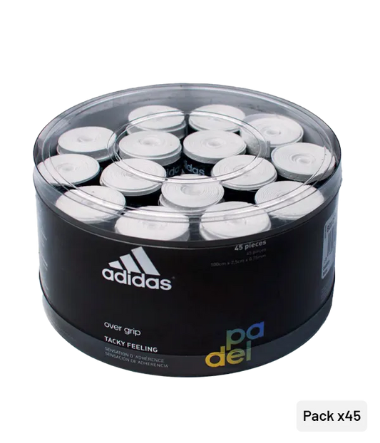 Tambor Overgrips Adidas Perforado White (x45)