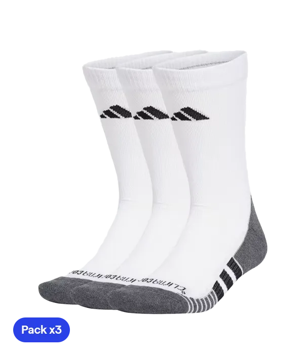 Socks Adidas Largos Crew Sock Blanco/Negro 2025