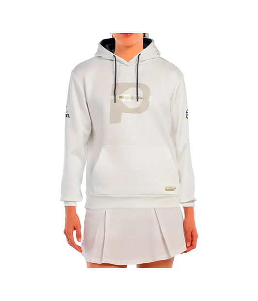 Sudadera Bullpadel Aerea Mujer White 2025 Premier Padel