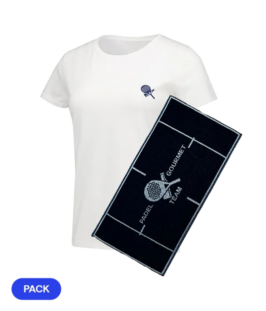 Pack Padel Team Gourmet: Camiseta Gourmet Mujer + Toalla