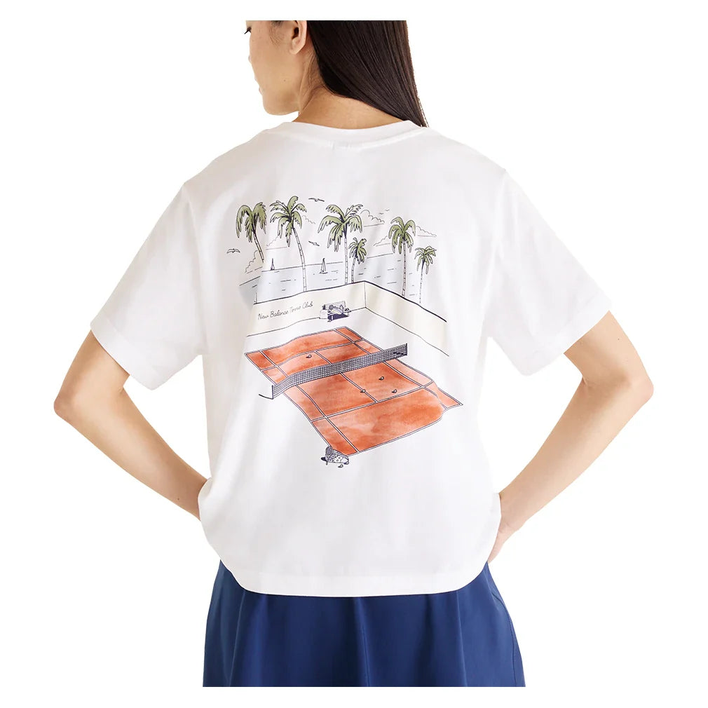Women's Graphic Tennis T Shirt White