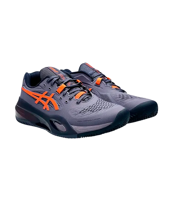 Padel Shoes Asics Gel-Resolution X Clay Greyish Purple/Nova Orange 2025