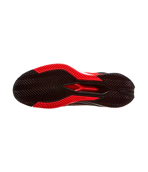 Padel Shoes Wilson Rush Pro 4.5 Clay Black/Infrared/White 2025